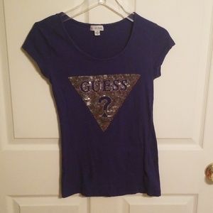 Beautiful sequin Guess tee!!
